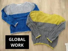 【お揃い☆】子供セーター　グローバルワーク M Lサイズ