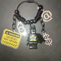 ブラックモノトーンクールかわいいキーホルダー