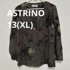 ASTRINO アストリノ ブラウス トップス 花柄 着物風 13 XL