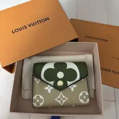 美品！ルイヴィトン ポルトフォイユ ゾエ　ミニ財布　ジャイアントモノグラム