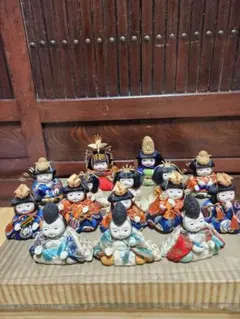 かもさん専用　古い木目込　雛人形　峯清作のサムネイル