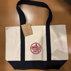 新品未使用タグ付きTrader Joe's リバーシブルトートバッグ