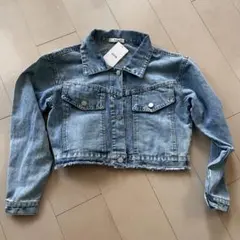 fifth クロップドデニムジャケット M ライトブルー