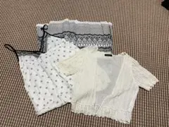 コムサイズム  半袖カーディガン&マキシワンピセット売り