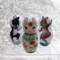 美品 ナタリーレテ 紅茶缶 インテリア 容器 うさぎのサムネイル