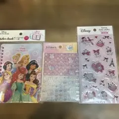 シールとディズニープリンセス 貼ってはがせるシール帳セット