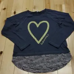 新品 重ね着風 ロンＴ 130 Tシャツ