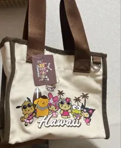ハワイ限定　ミニトートバッグ　サンリオ　日焼け