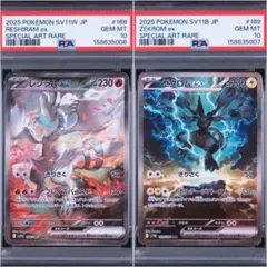 ☆PSA10☆レシラムex SAR ゼクロムex SAR 連番セット - メルカリ