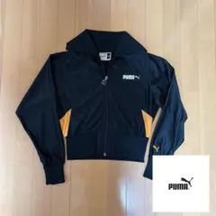 PUMA プーマ レディース M ブラック オレンジ ジップアップジャケット⭐︎