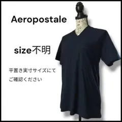 美品　aeropostale VネックTシャツ ブラック M相当 定番 人気のサムネイル