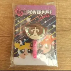 パワーパフガールズ 棒付きフェイスチャーム バターカップ　2個セット