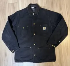 90s USA製 Carhartt ミシガンチョアコート ブラック 42