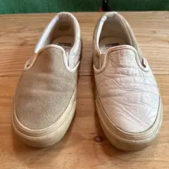 VANS. スエード/レザーのスリッポン