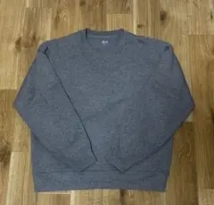 ユニクロ UNIQLO:C オーバーサイズ スウェットシャツ グレー M