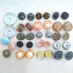 アンティークボタンセット 35個