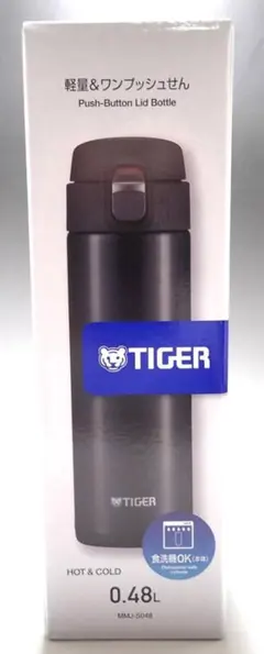 タイガー 食洗機 水筒 保温 保冷 MMJ-S048 KJ 480ml ブラックのサムネイル