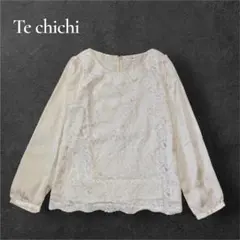 【Te chichi】 ブラウス 刺繍 長袖 アイボリー レディース M