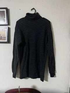 ストライプタートルネック　polo