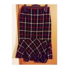 送料無料☆美品☆組曲☆スカート☆チェック柄☆サイズ2☆