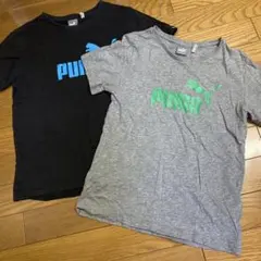 PUMA Tシャツ 2枚セット 黒 グレー