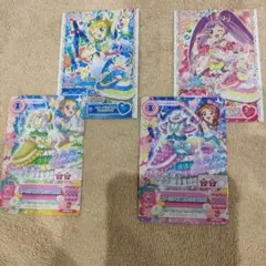 4枚セット　アイカツ プリパラ 出会いのキセキ 入場者特典　らあら　あかり