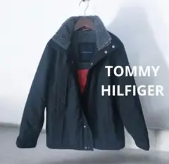 TOMMY HILFIGER 黒ジャケット 内側ボア フード