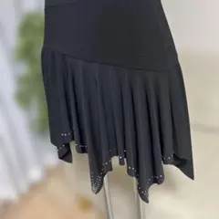 社交ダンス❣️/オーバースカート/黒/ジルコン装飾❣️