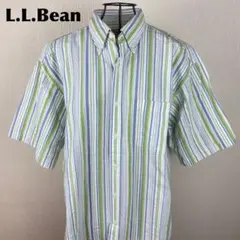 ★美品★ L.L.Bean エルエル ビーン メンズ 半袖シャツ シアサッカーのサムネイル