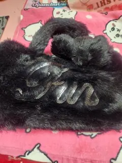 scan4on ファーリュック 黒 Fun刺繍