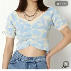 GORGE 　ニット　半袖　カットソー　フリーサイズ