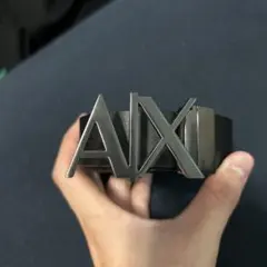 Armani Exchange 本革 ブラックベルト 75/30