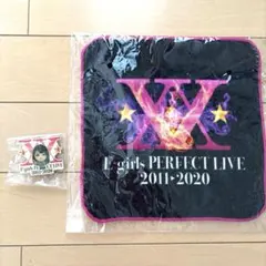 E-girls グッズ2点セット　鷲尾伶菜ピンバッジ&タオルハンカチ
