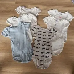 プチバトー　ボディ肌着 6枚セット