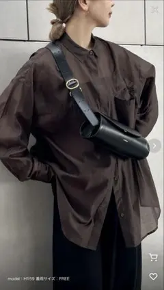 美品！selectMOCA byson シアーオーバーサイズシャツ