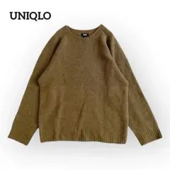 UNIQLO ユニクロ 洗える　3Dスフレクルーネックセーター【M】ウール　長袖
