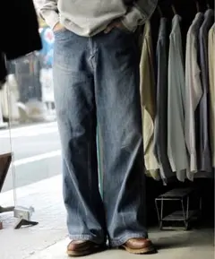 sartoエンブロイダリーワイドデニムサイズＬ