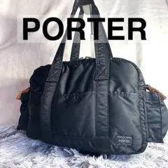 美品✨未使用級　ポータータンカー ミニボストンバッグ ダッフルバッグ　黒のサムネイル