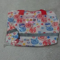 アンパンマンメッシュポーチ2個セット+アンパンマンポケットティッシュ2個付き