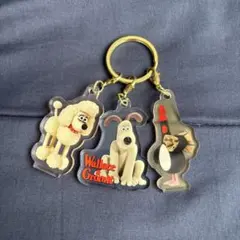 ウォレスとグルミット アクリルキーホルダー 3個セット