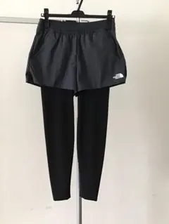 新品ノースフェイス　ショートパンツ付きレギンス