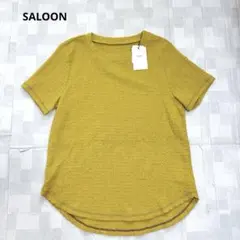 新品タグ付き SALOON Tシャツ フリーサイズ マスタード シャーリングのサムネイル