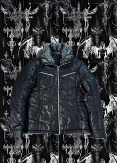 Y2K グランジ　ギャル　平成　ファーベスト　キルティング　古着　Y2K