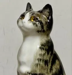 No.24 ウィンスタンレイキャット　ケンジントンキャット　キジトラ猫　貫入無 No.24 ウィンスタンレイキャット ケンジントンキャット キジトラ猫