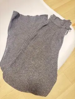 UNIQLO ウォッシャブルニットリブパンツ M グレー