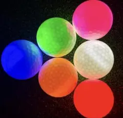 C724 光るゴルフボール LED ナイター用 6個セットのサムネイル