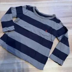 Polo Ralph Lauren 長袖Tシャツ2才ネイビー/グレーリバーシブル
