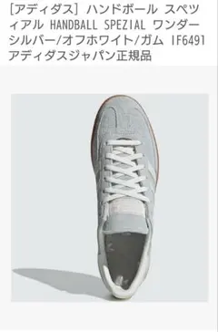 [アディダス] ハンドボール スペツィアル ワンダーシルバー/オフホワイト