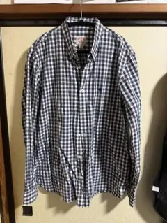 G*B様 ブルックスブラザーズ　ギンガムチェック　長袖シャツ　XL 古着