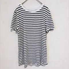 GAP ギャップ Tシャツ カットソー クルーネック 半袖 ボーダー M 白黒のサムネイル
